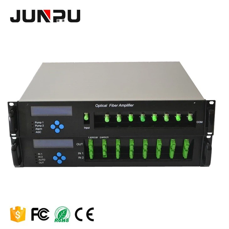Hot Sale PON EDFA WDM 1U Optical Fiber Amplifier 1310/1490/1550nm 16*19dbm